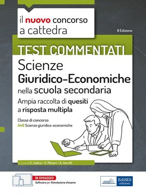 cover image of Test commentati Scienze Giuridico-Economiche nella scuola secondaria